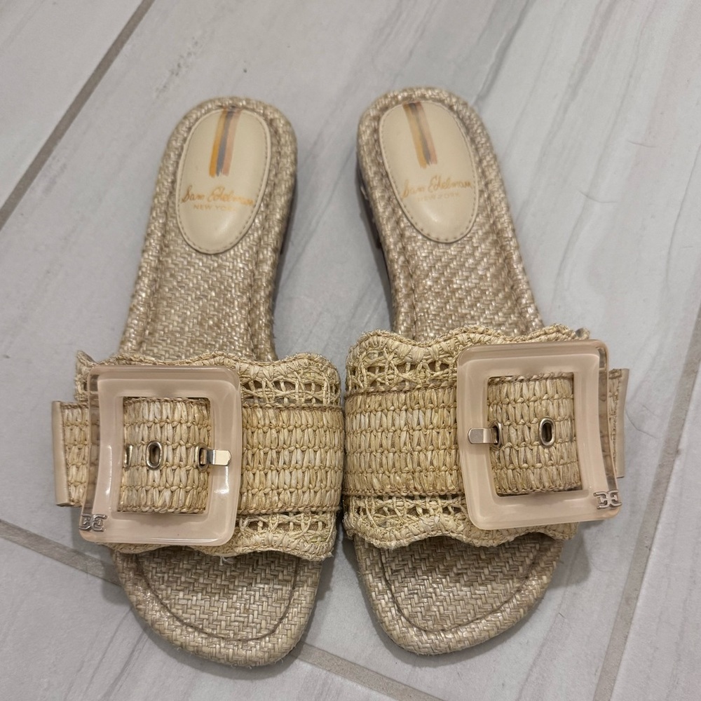 Sam Edelman Bambi Raffia slides